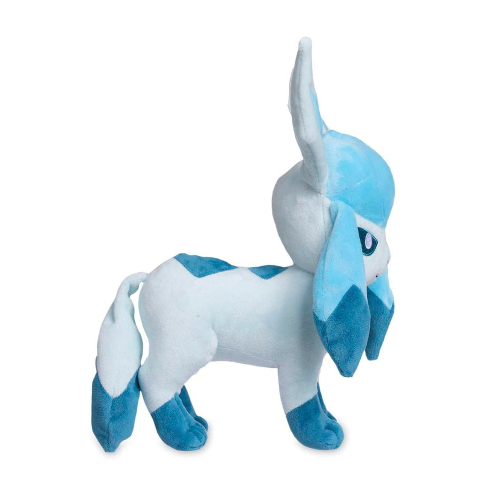 Glaceon plush on a couch for decorative display and gentle play