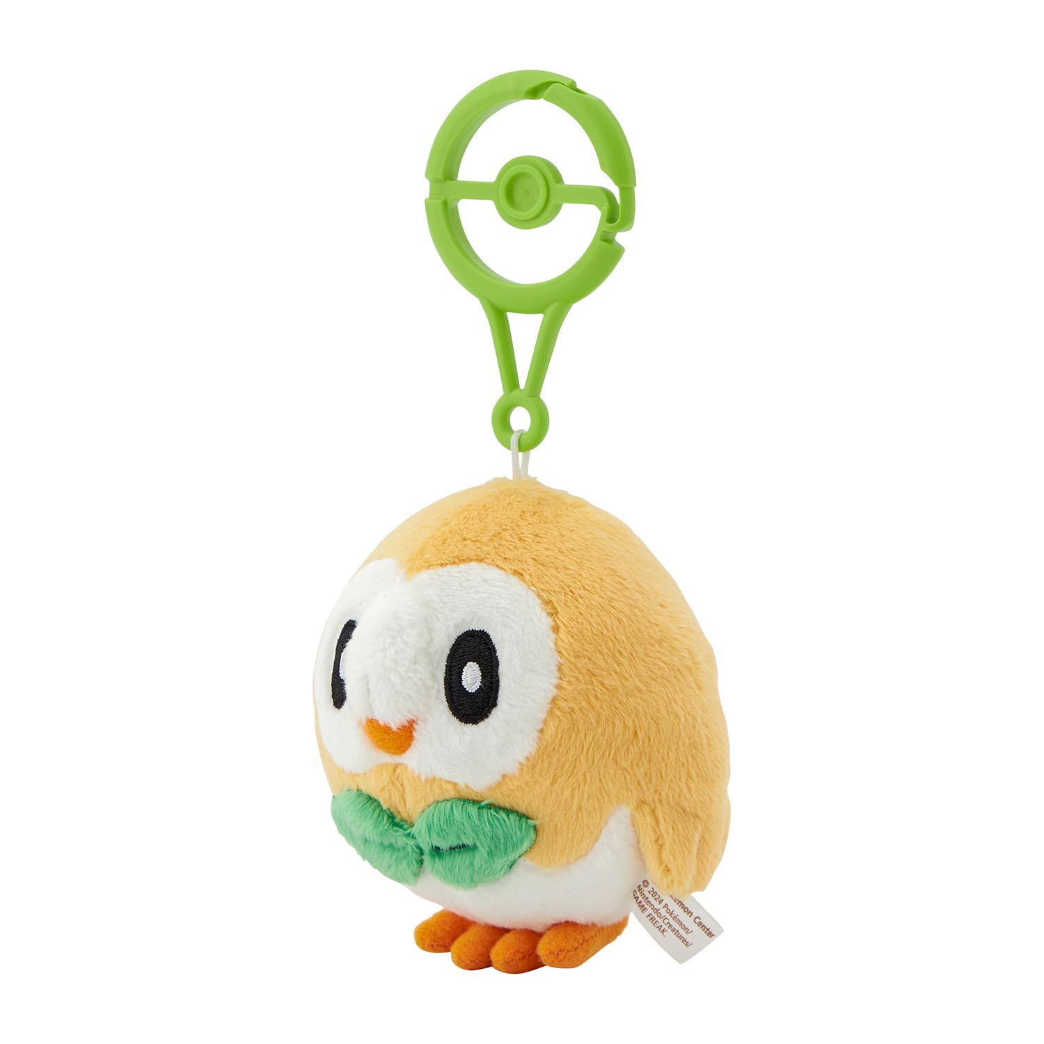 Soft texture of the Pokemon Center Rowlet plush showcases cozy comfort and cute details.