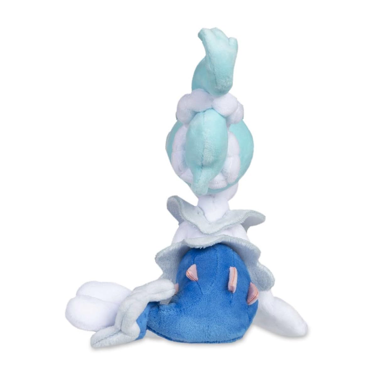 Pokémon Center Primarina Plush in hand emphasizes portability and display-worthy charm