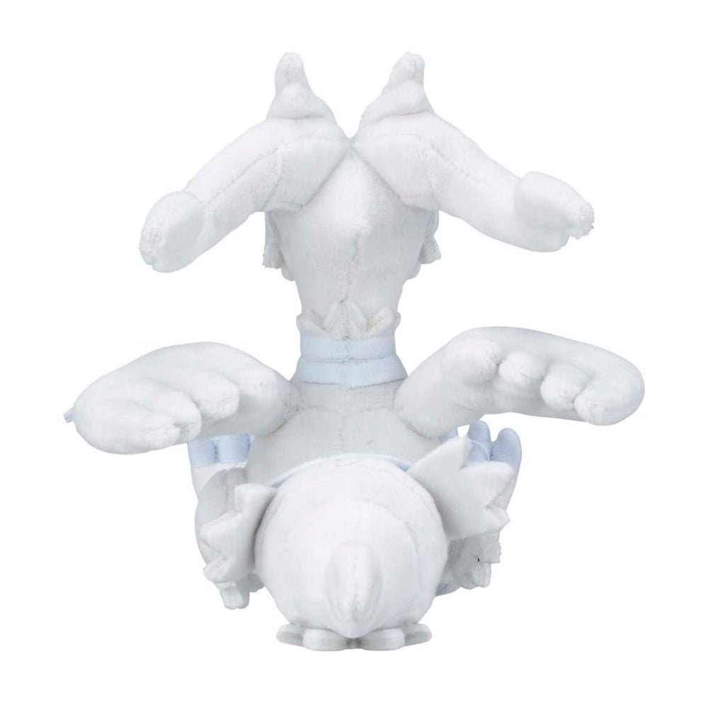 Pokemon Center Reshiram Sitting Cuties plush, on-desk pose, collectors' favorite.