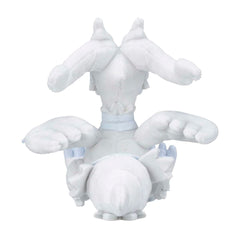 Pokemon Center Reshiram Sitting Cuties plush, on-desk pose, collectors' favorite.