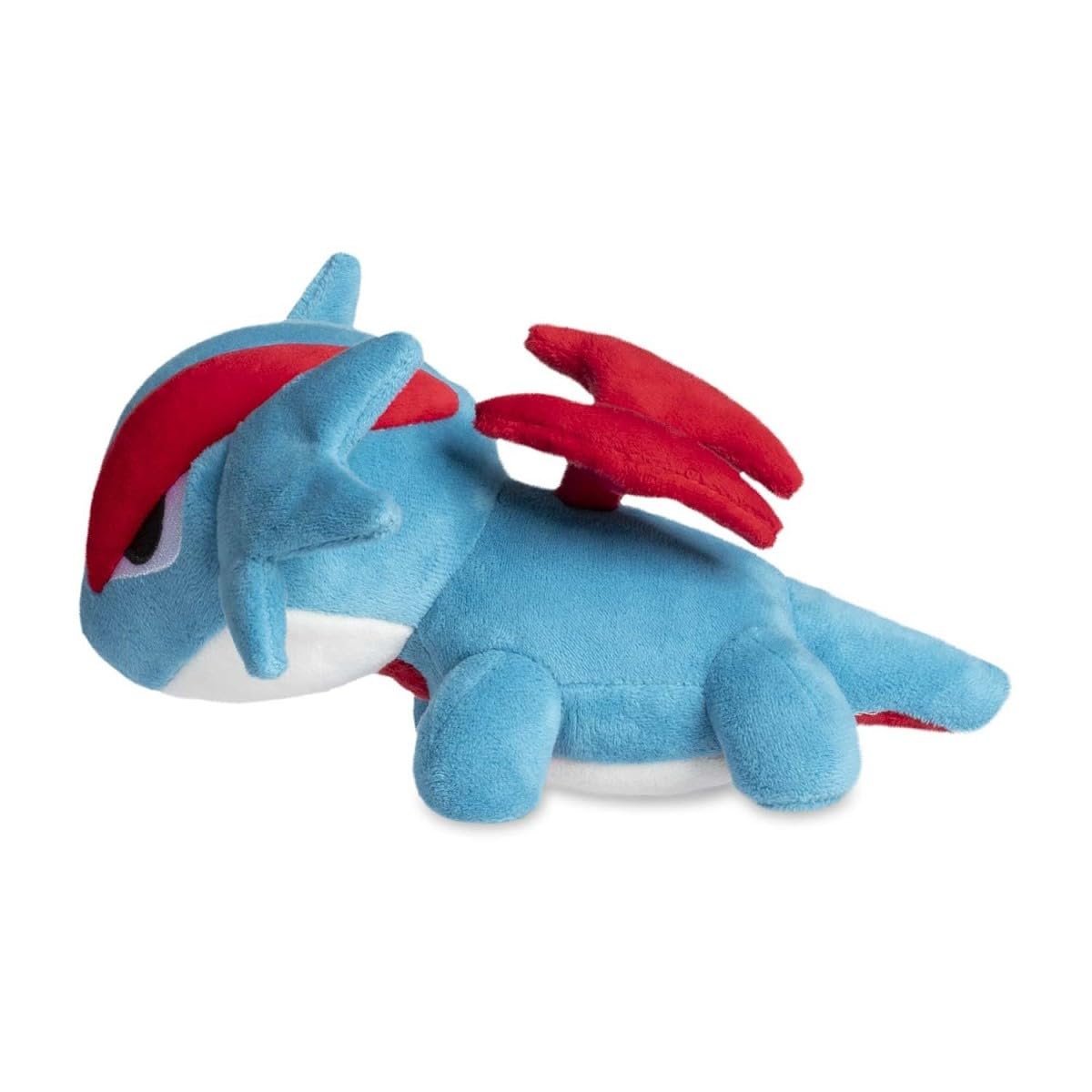 Compact Salamence plush with precise 8.5 x 7.9 x 5.1 inch dimensions