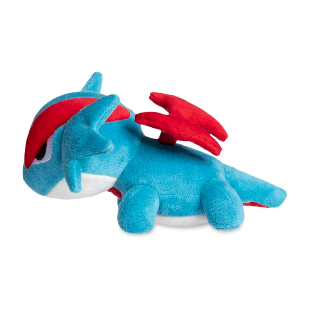 Compact Salamence plush with precise 8.5 x 7.9 x 5.1 inch dimensions