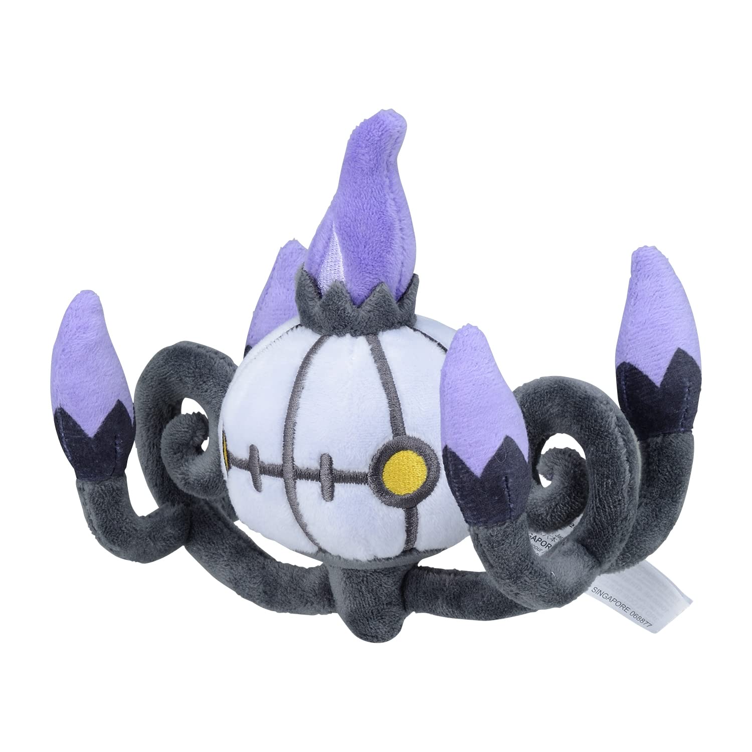Pokemon Center Chandelure Plush Sitting Cuties close-up for display and cuddling