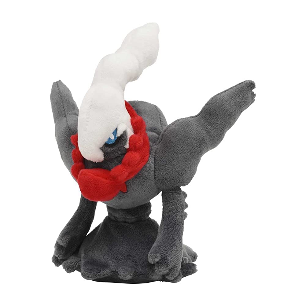 Pokemon Center Darkrai Plush from Sitting Cuties, front view for desk display.