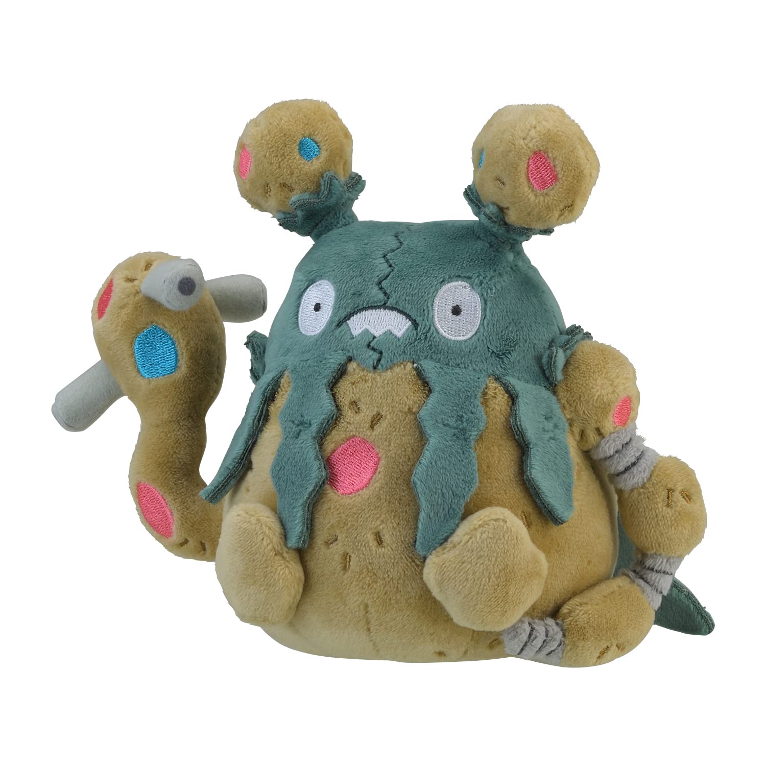 Pokemon Center Garbodor plush, front view, soft collectible for fans and display.