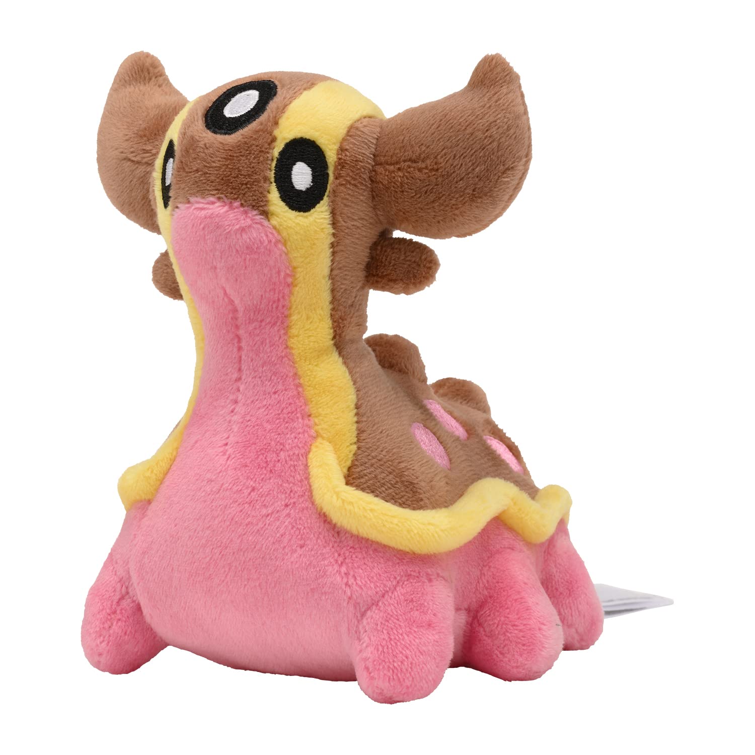 Pokemon Center Gastrodon West plush in sitting cuties pose for display and cuddling.