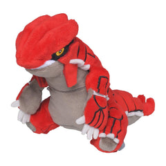 Pokémon Center Groudon plush #383, full-body view, ideal for cuddling and display.