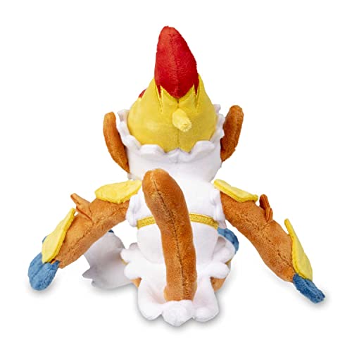 Pokemon Center Infernape Plush closeup highlighting soft fabric and bead-weight stability