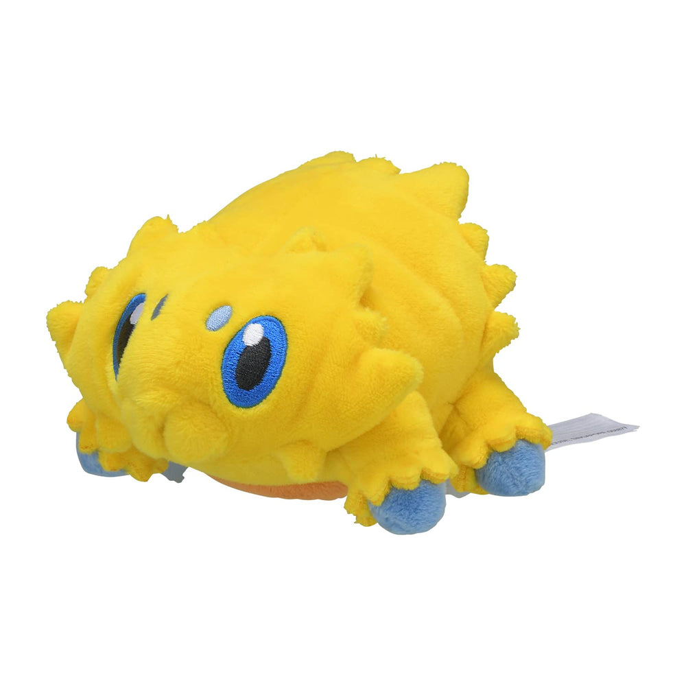 Pokemon Center Joltik plush—Sitting Cuties—soft fabric for cozy display.