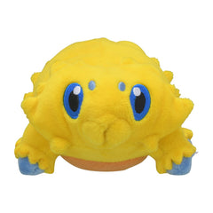 Pokemon Center Joltik plush—Sitting Cuties—compact companion for desk or shelf.