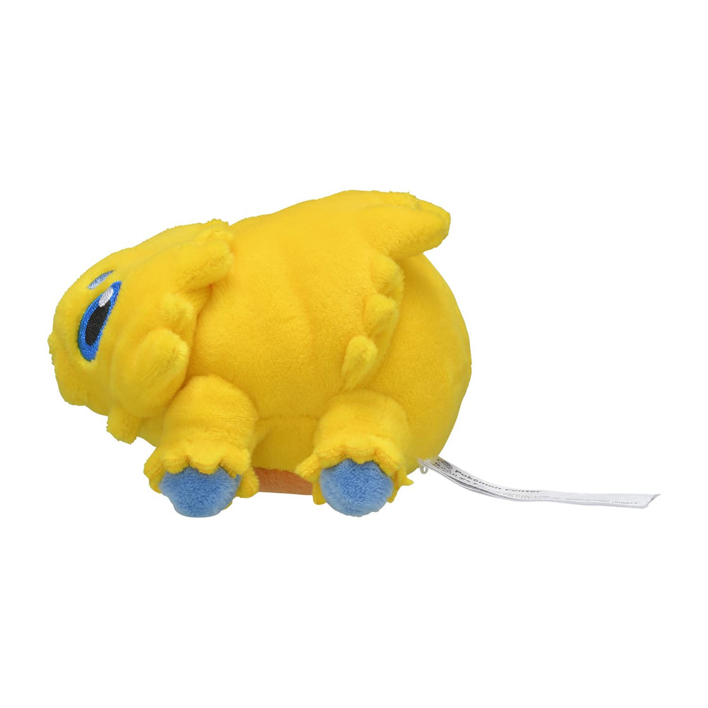 Pokemon Center Joltik plush—Sitting Cuties—collectible toy for fans and gifting.