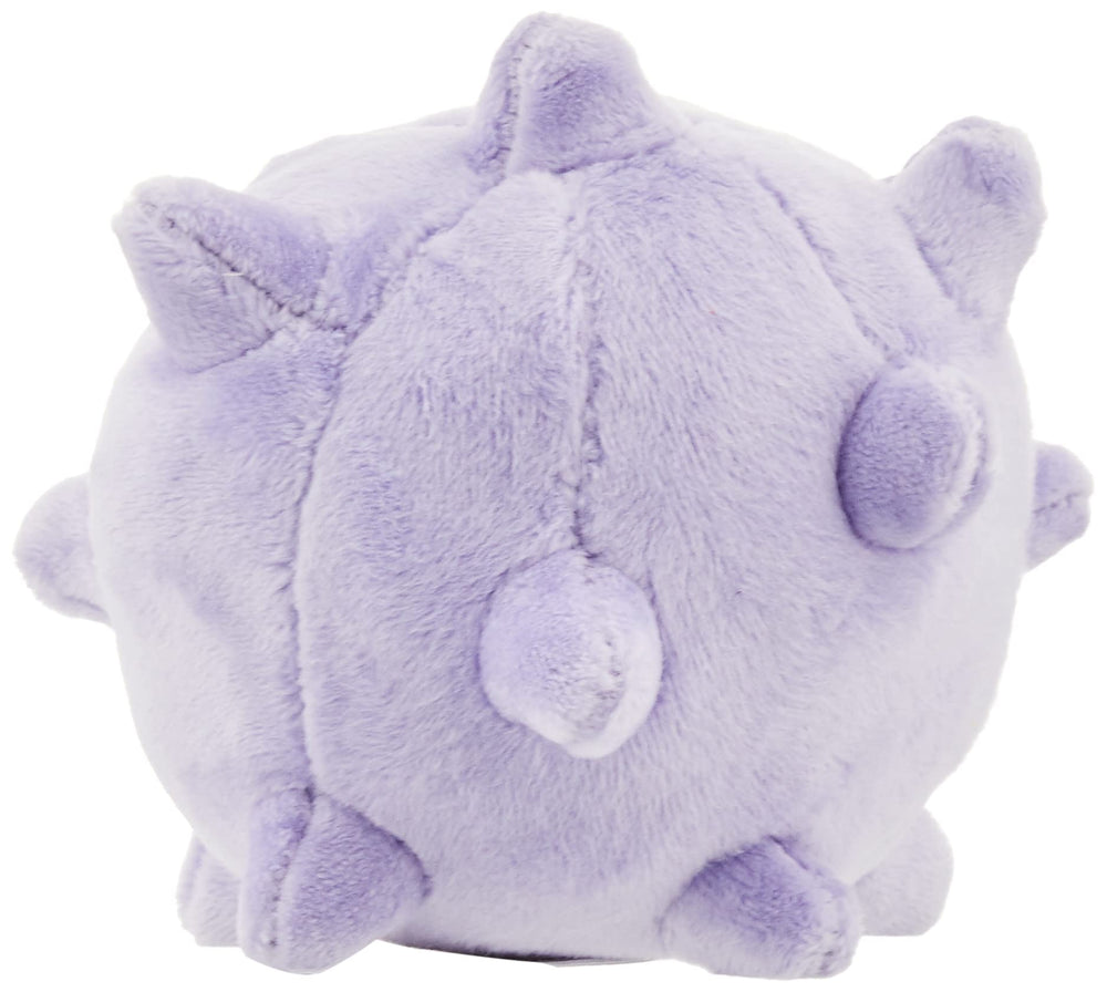Pokémon Center Koffing plush back view reveals stitched detailing and durable construction.