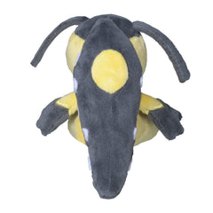 Pokemon Center Mawile Plush detail close-up showing soft fabric and stitching.