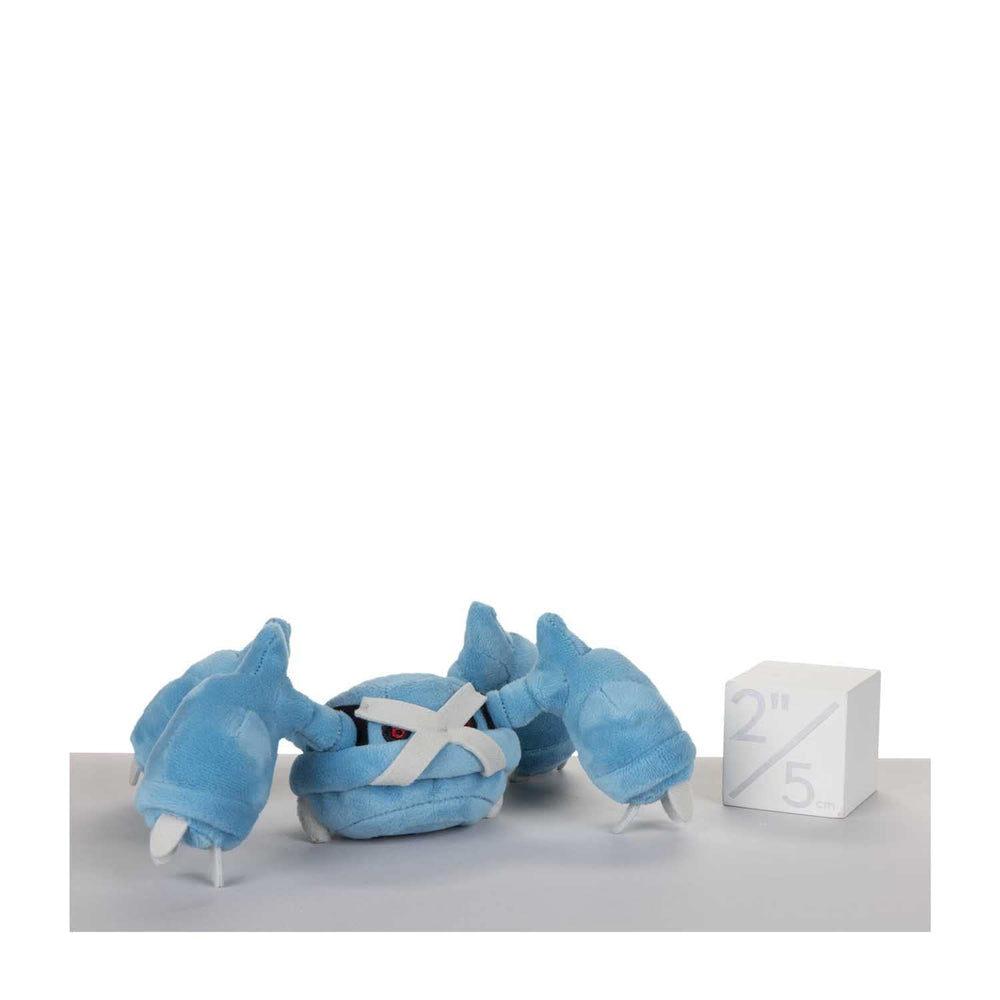 Pokemon Center Metagross plush detail shot showing soft texture for display