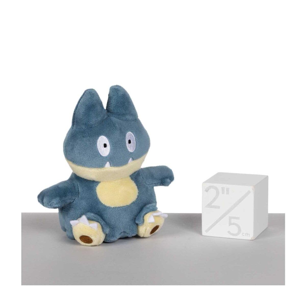 Pokémon Center Munchlax plush close-up, soft fur ideal for fans.