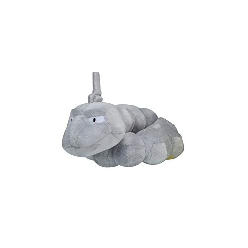 Pokemon Center Onix Plush #95 side view, ideal for shelf decor and playful photo ops.