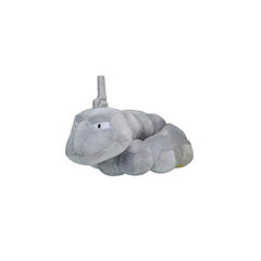 Pokemon Center Onix Plush #95 side view, ideal for shelf decor and playful photo ops.