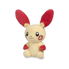 Pokemon Center Sitting Cuties Plusle Plush 311 provides a soft desk companion for display and gifting.