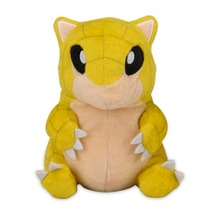 Pokemon Center Sandshrew plush front view for display and cuddling.