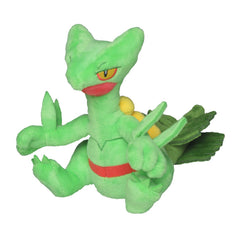 Pokemon Center Sceptile Plush 254 front view for cozy display and cuddling.