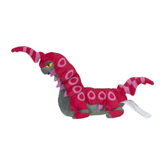 Pokemon Center Sitting Cuties Scolipede plush back view, compact 5-6 inch size fits desks.