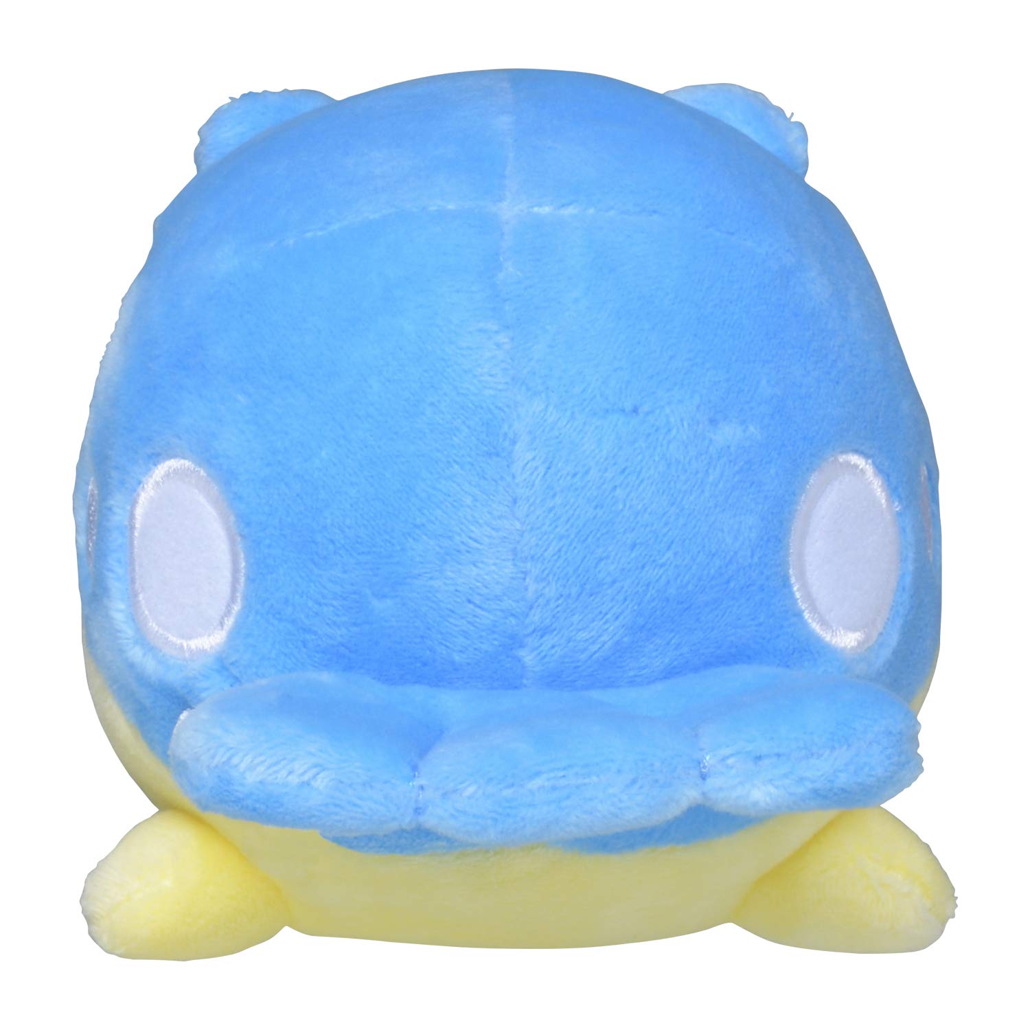Pokémon Center Spheal plush detail closeup showing texture and gentle face