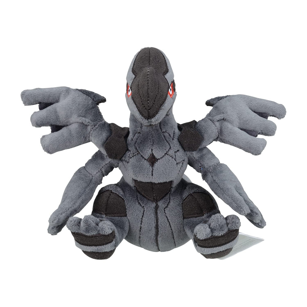 Pokemon Center Sitting Cuties Zekrom Plush, display-ready on shelves.