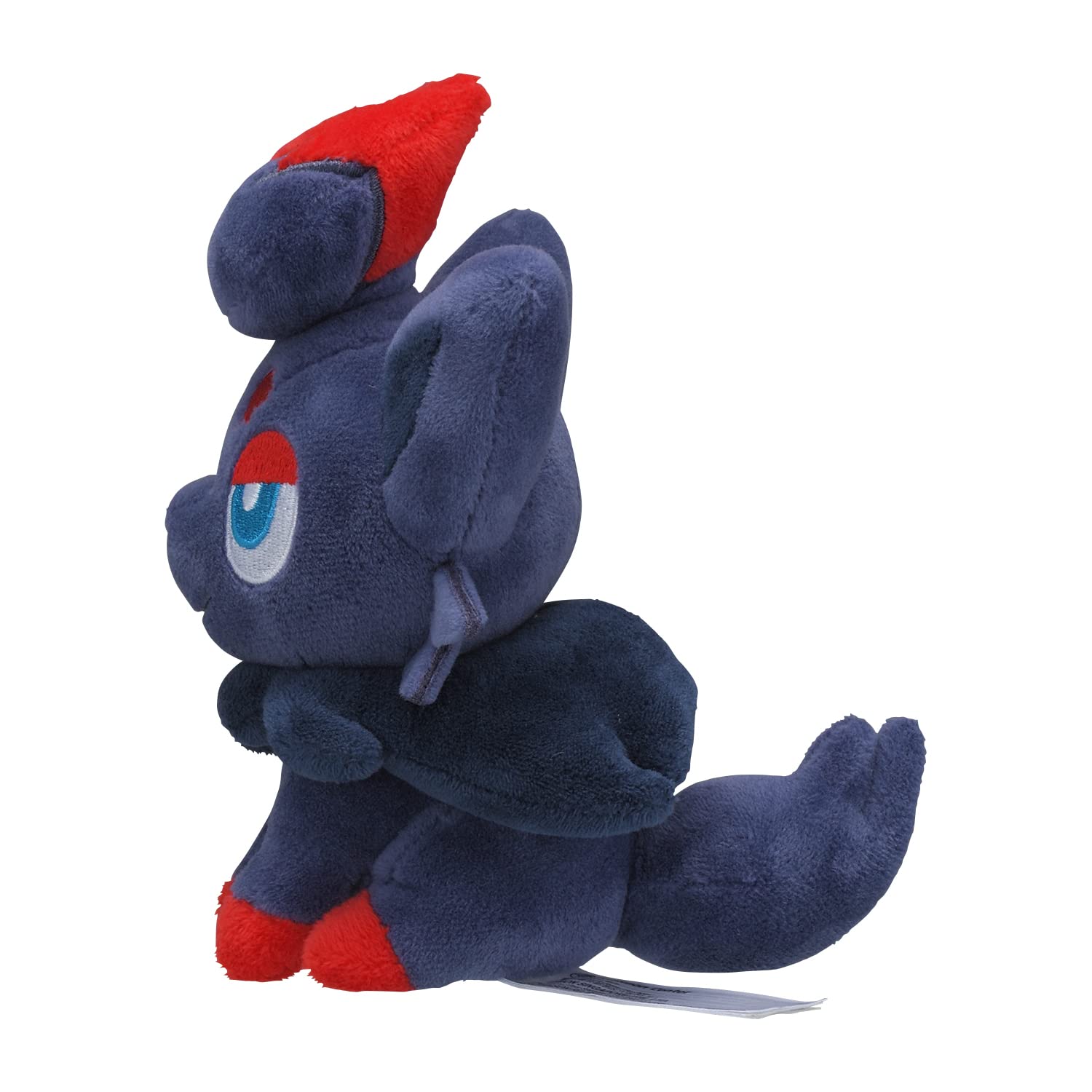 Pokemon Center Zorua plush back view, charming addition to any collection.