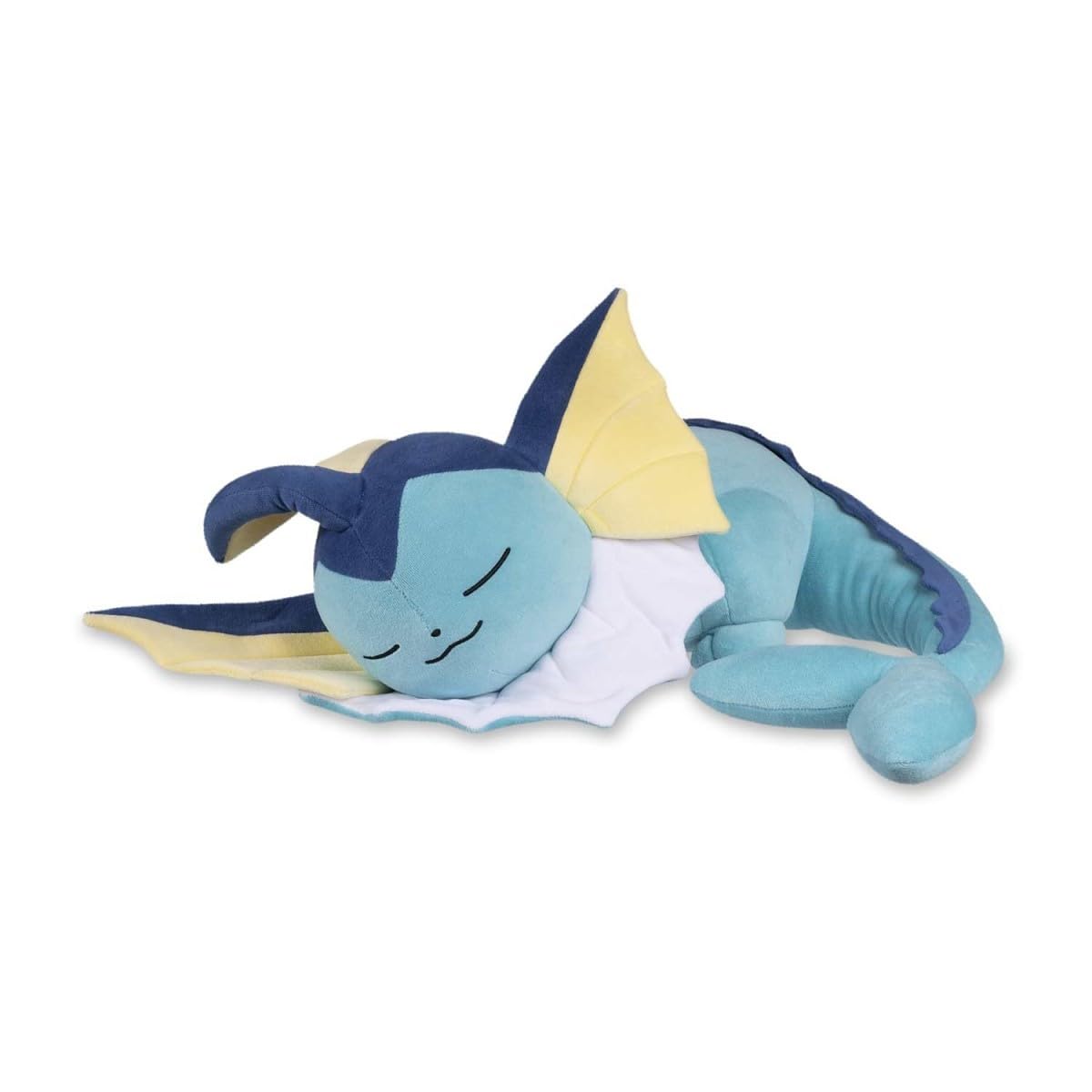 Pokémon Center Sleeping Vaporeon Poké Plush, cozy sea-nap companion