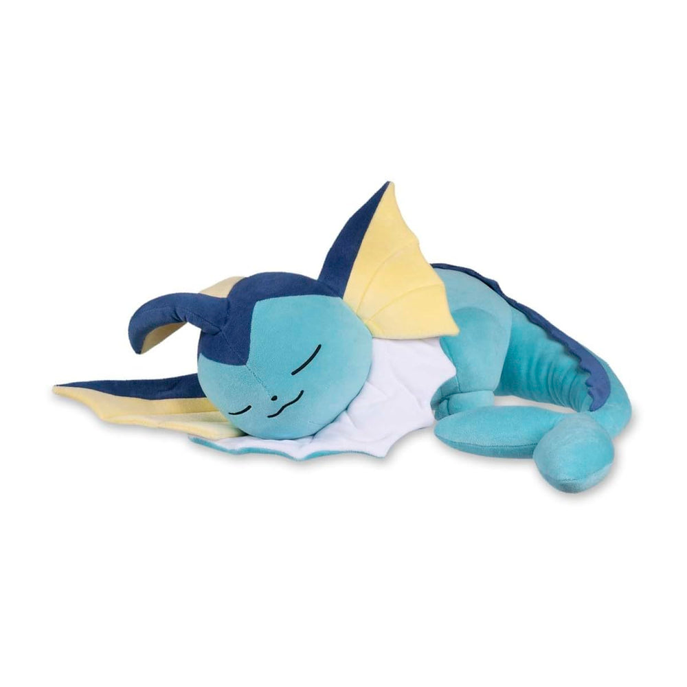 Pokémon Center Sleeping Vaporeon Poké Plush, cozy sea-nap companion