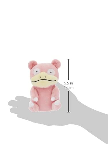 Slowpoke plush on a shelf display, great as a gift for fans.