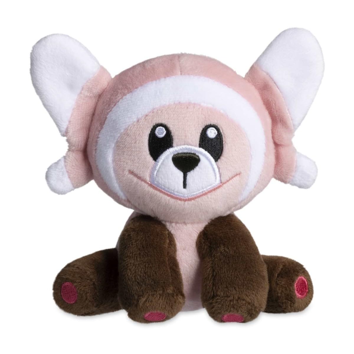 Closeup of Stufful Sitting Cuties Plush highlights soft fabric and microbead weight for stable display