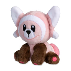Pokémon Center Stufful Sitting Cuties Plush on a shelf adds charming desk decor
