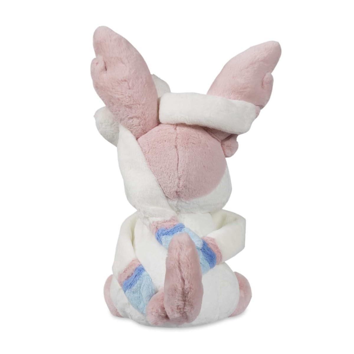 Pokémon Center Sylveon Comfy Friends plush displayed with other plush characters for a cute collection.