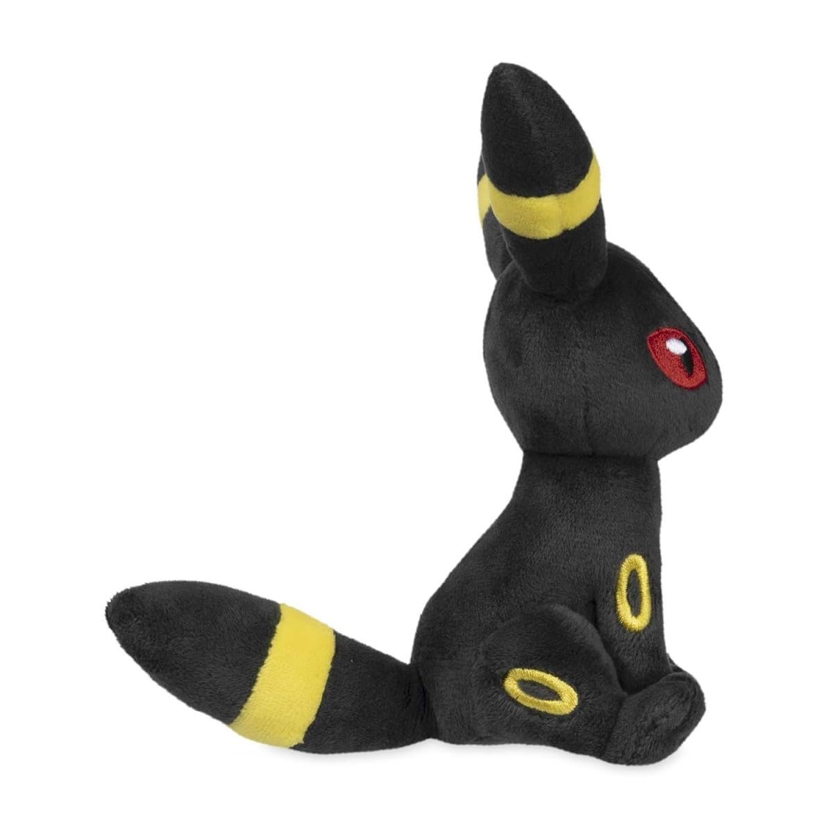 Pokemon Center Umbreon Sitting Cuties plush close-up shows soft texture.
