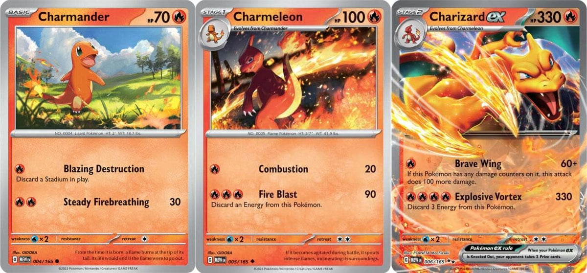 Pokemon Charizard ex 066/165 front card, ideal for display and collection