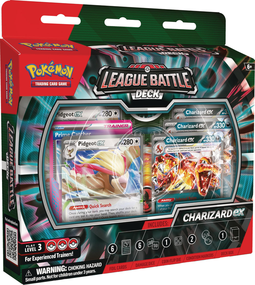 Pokemon Charizard ex League Battle Deck main box ready for quick setup