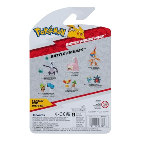 Chespin 4.5-inch figure in a dynamic battle pose.