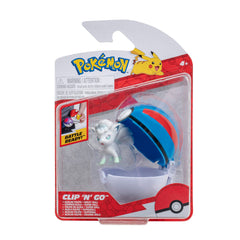 Pokémon Clip N Go Poké Balls with Alola Vulpix 5 cm figure inside for on-the-go battles.