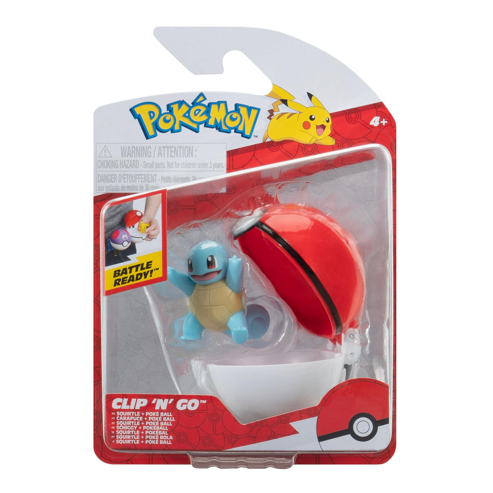 Pokémon Clip N Go belt with Poké Ball and Squirtle ready for travel.
