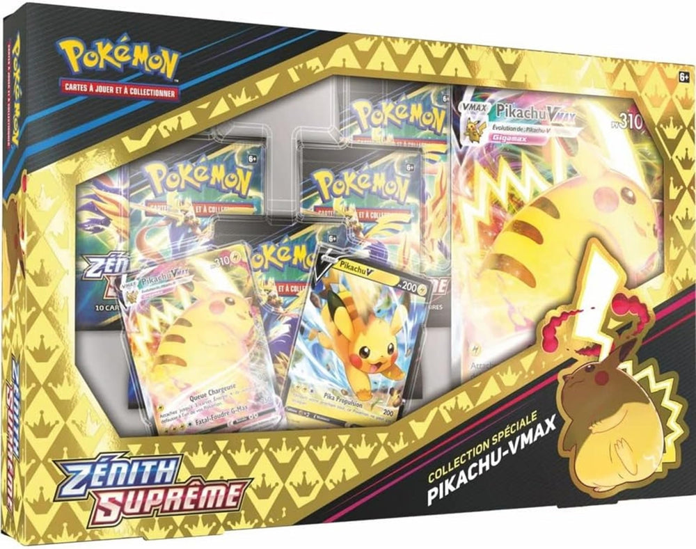 Pokemon Crown Zenith Pikachu VMAX etched promo card for display and play