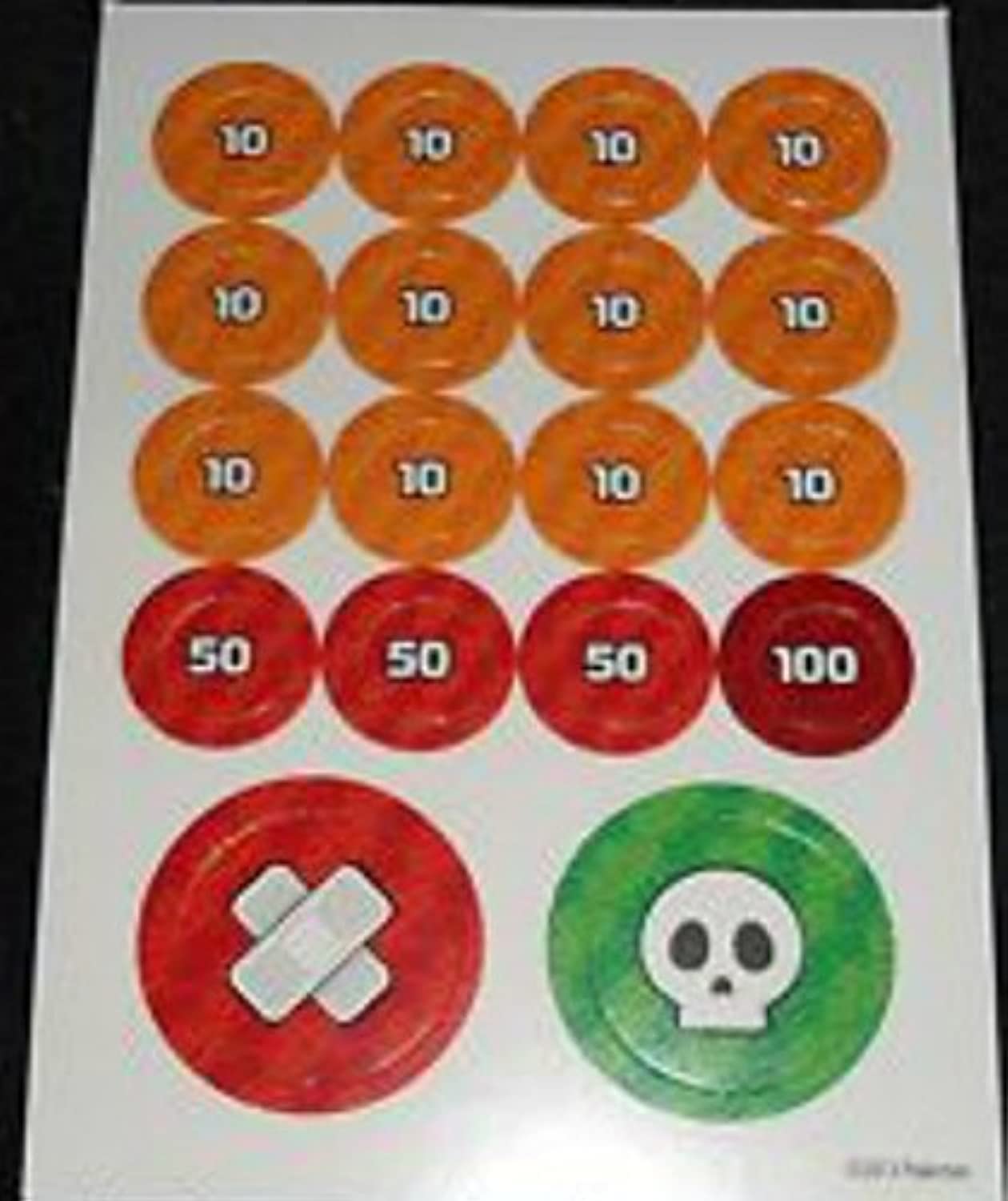Pokémon damage counter cardboard set for clear damage tracking during Pokémon TCG battles