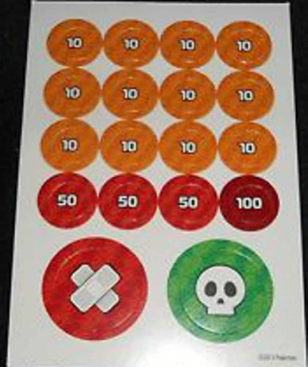 Pokémon damage counter cardboard set for clear damage tracking during Pokémon TCG battles
