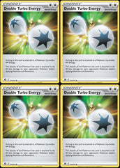 Pokemon Double Turbo Energy 151/172 playset trainer cards for collection and casual battles