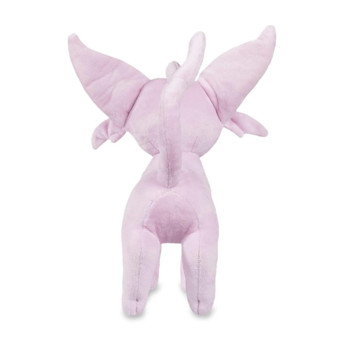 Pokémon Espeon plush size dimensions for display or gifting.