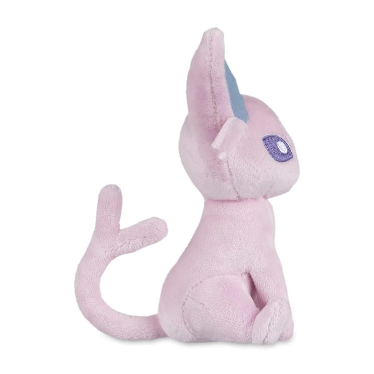 Pokémon Espeon Sitting Cuties Plush closeup fabric texture for tactile play.