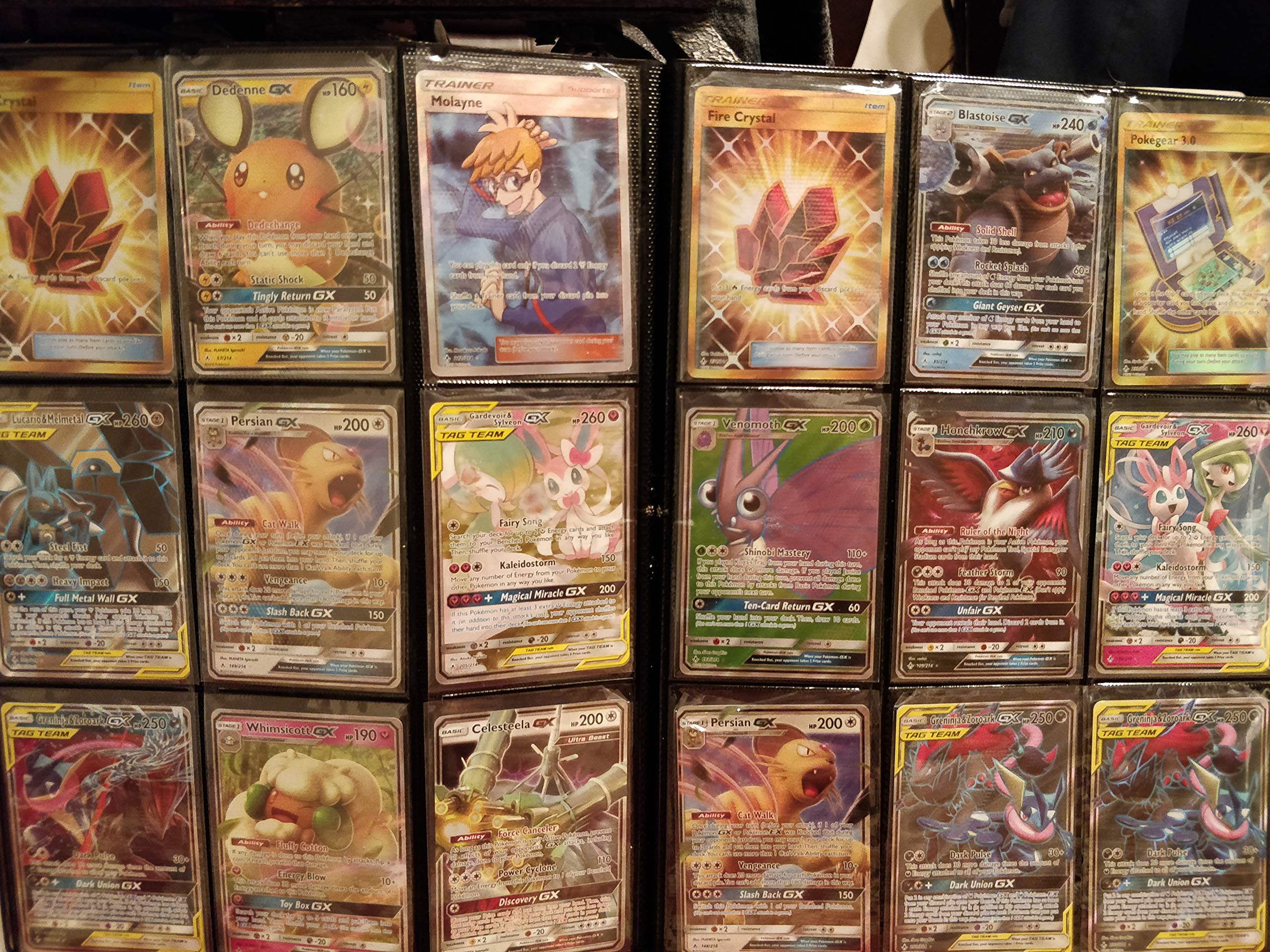 Pokémon five-foil selection—boosts display with holo cards