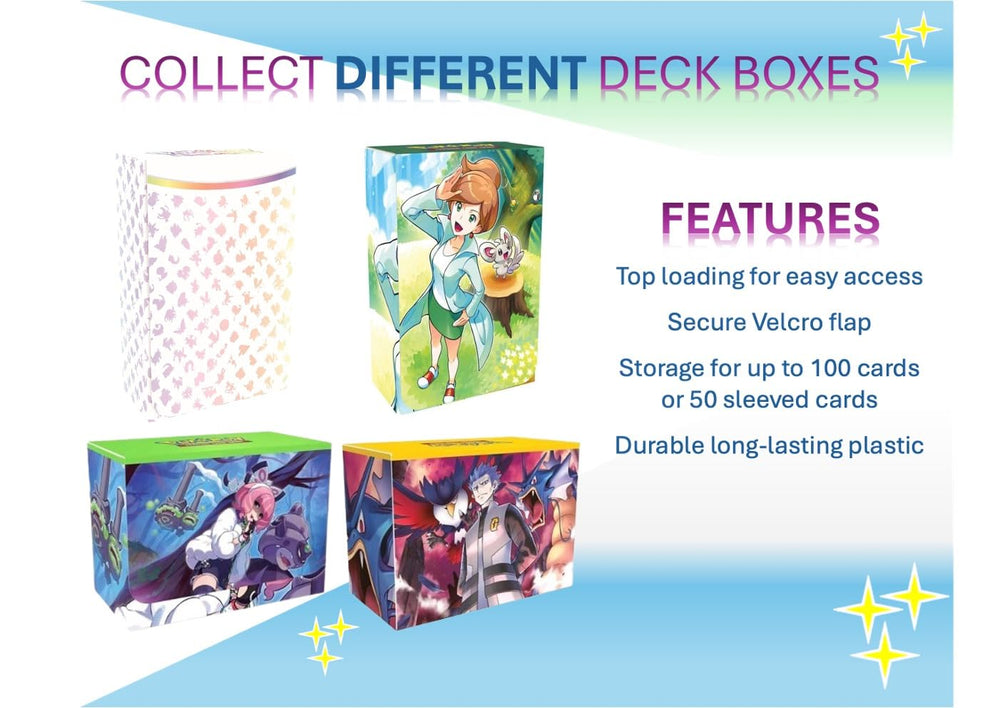 Pokemon foil and holographic cards ready to display and admire.