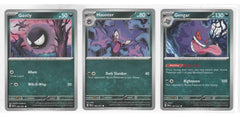 Pokémon Gengar 057/091 Paldean Fates card front, ideal for display and trading among collectors.